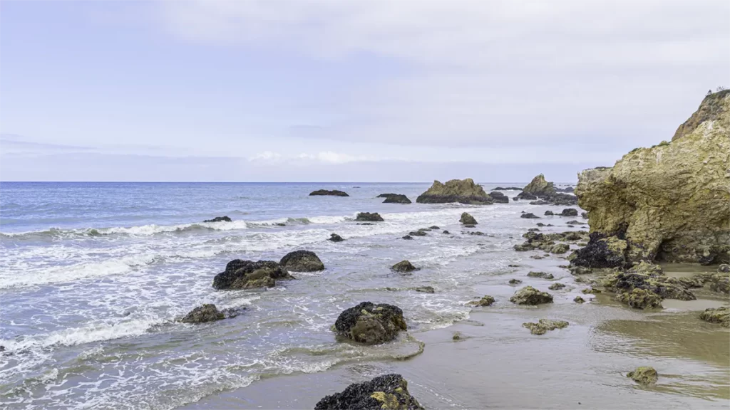 Morning on the beach in Malibu California