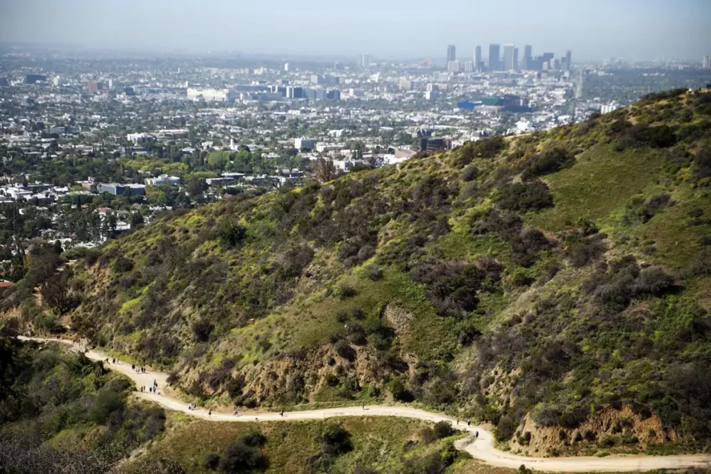 Runyon Canyon Park Trail hike in Los Angeles